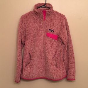 Pink Patagonia Retool Fleece Pullover